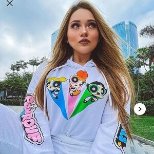 Powerpuff Girls Cropped Hoodie
